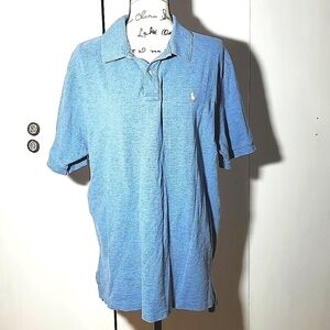Polo Ralph Lauren- Mens Classic Light Blue Polo Shirt Soft Preppy Size XXL
